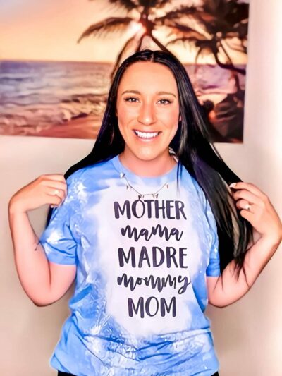 MOTHER MAMA TEE IN BLUE
