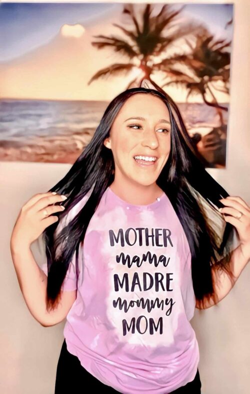 MOTHER MAMA TEE IN PINK