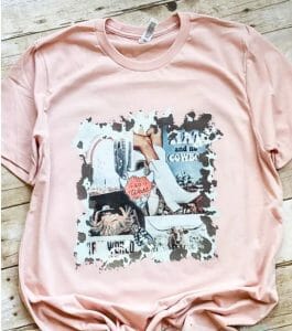 Cowgirl Collage Graphic Tee